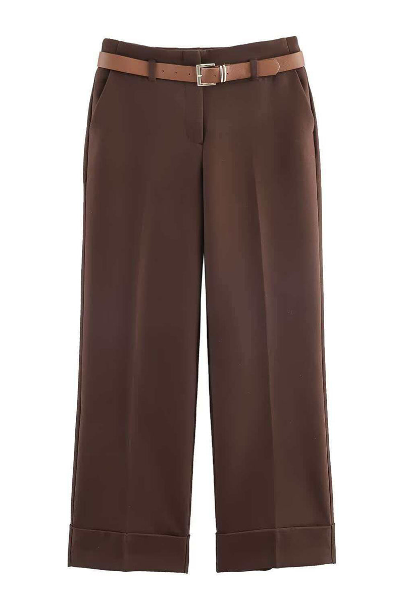 Wide-Leg Casual Pants