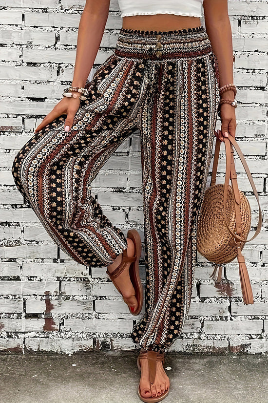 Boho Stripe Casual Pants