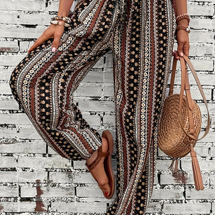 Boho Stripe Casual Pants