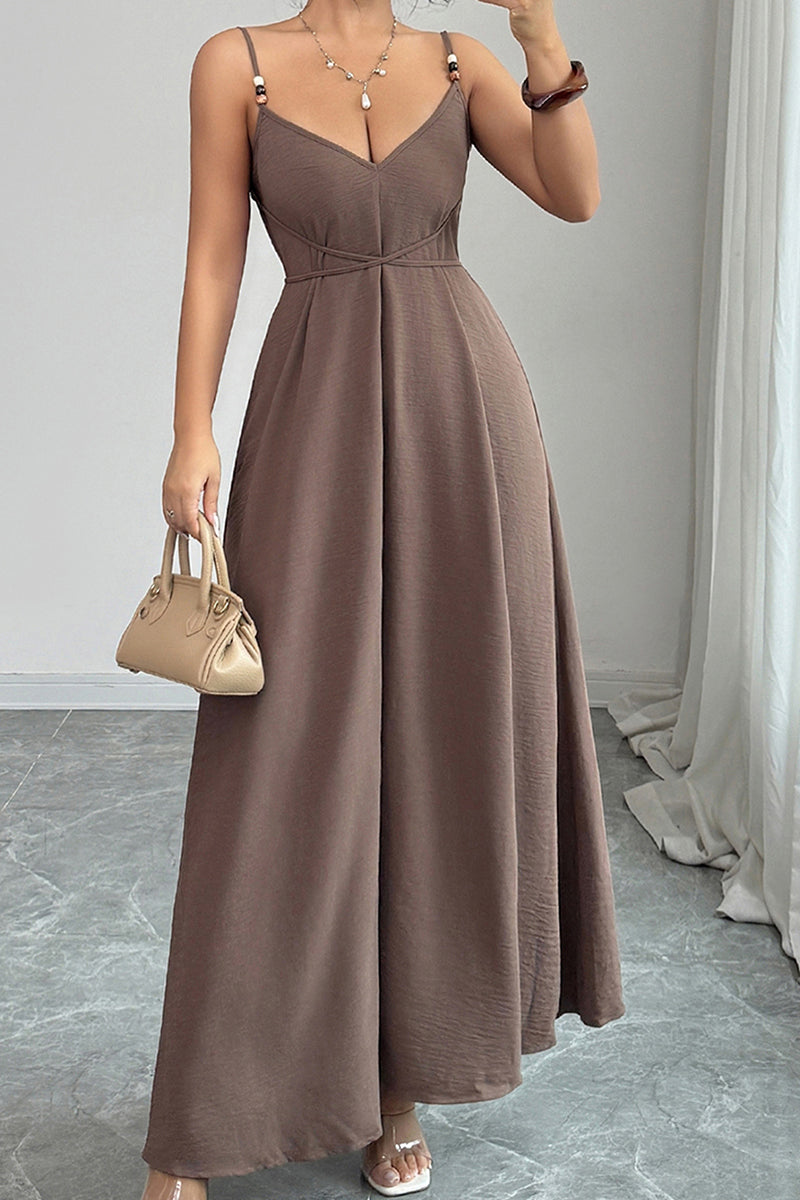 Elegant Maxi Sleeveless Casual Dress
