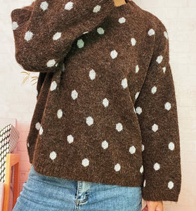 Polka Dot Oversized Sweater