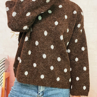 Polka Dot Oversized Sweater