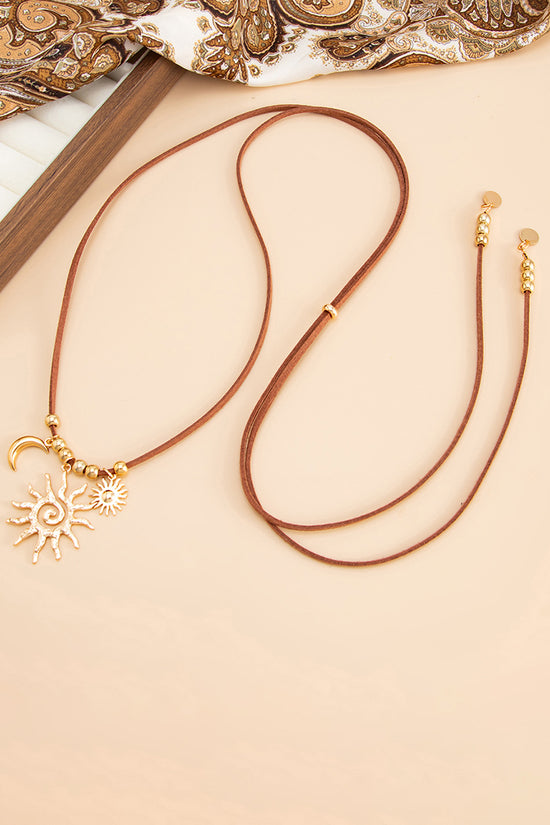 Sun and Moon Pendant Necklace