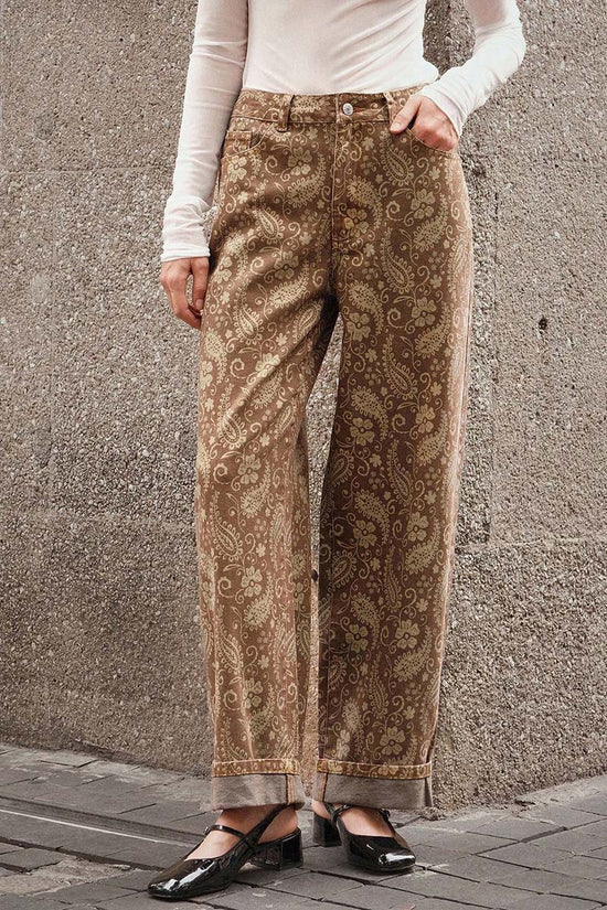 Paisley Straight Jeans