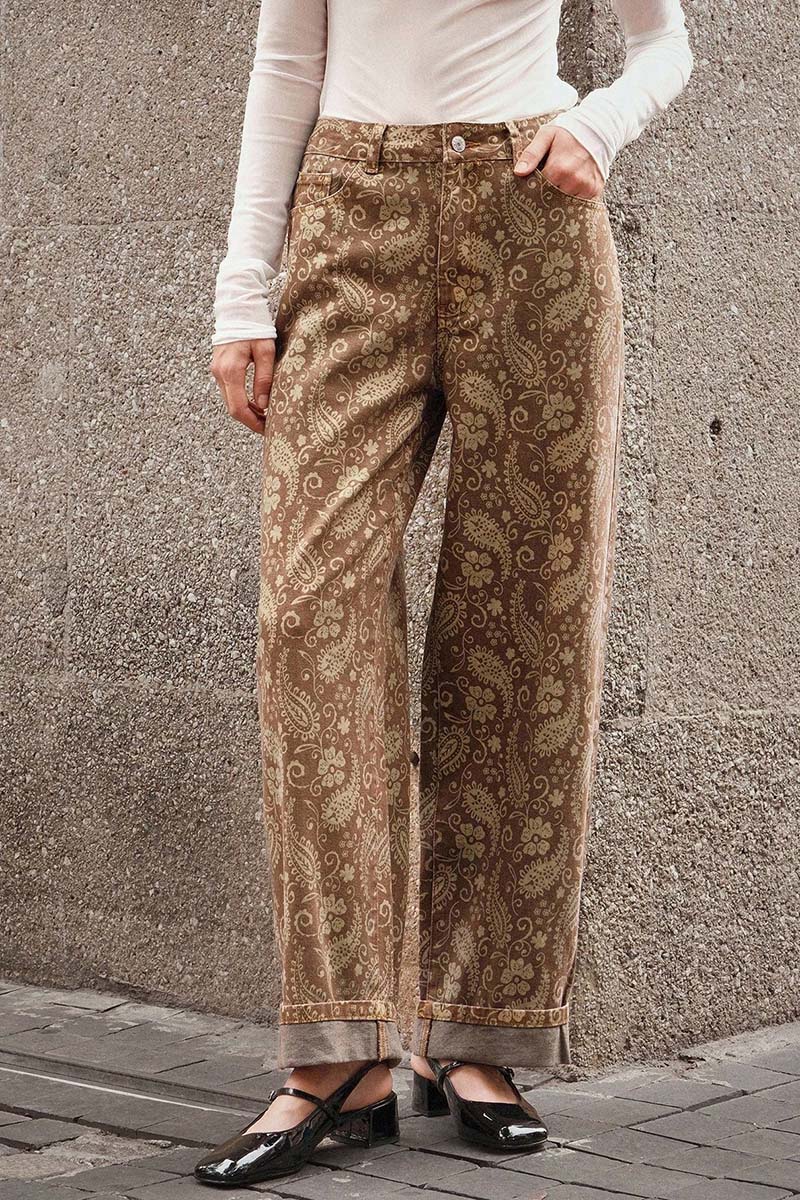 Paisley Straight Jeans