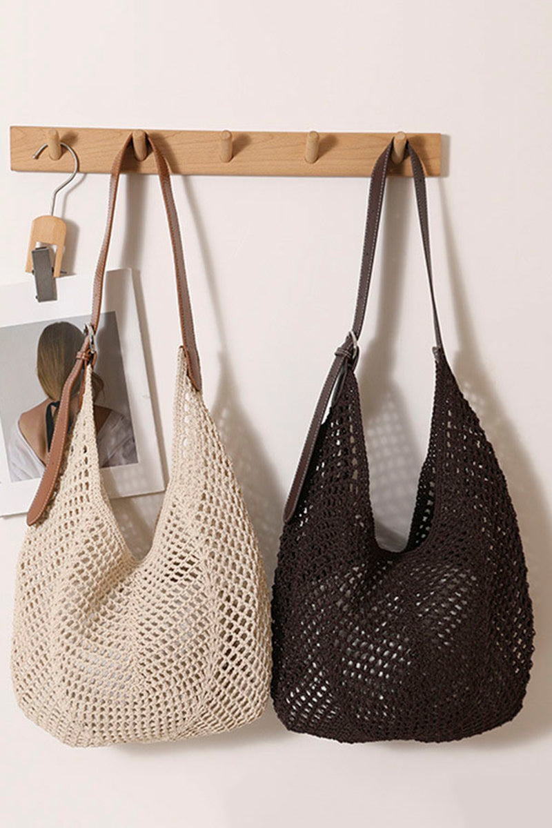 Woven Hobo Shoulder Bag