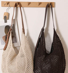 Woven Hobo Shoulder Bag