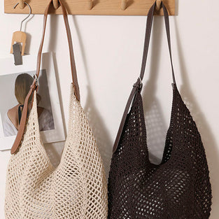 Woven Hobo Shoulder Bag