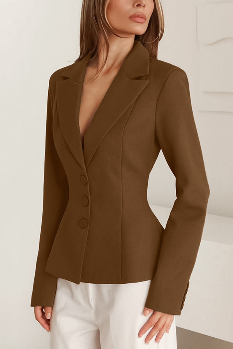 Tailored Fit Button-Down Blazer