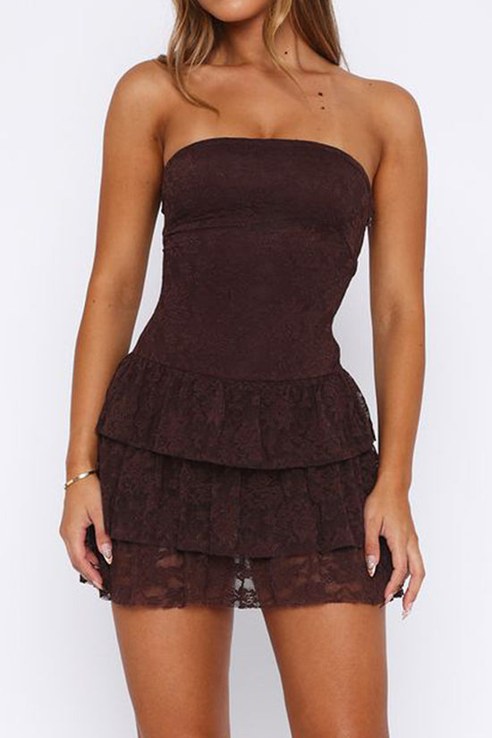 Strapless Peplum Bodycon Dress