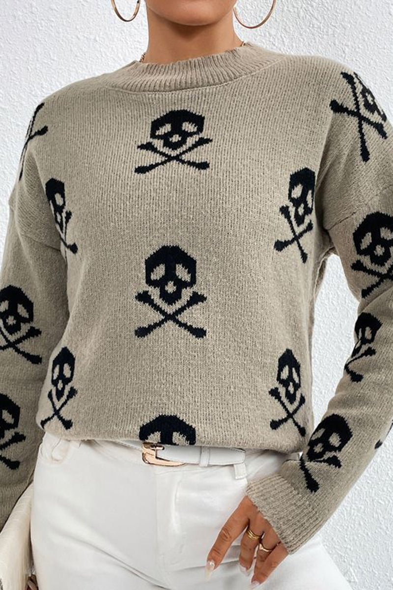 Cozy Mushroom Pattern Sweater