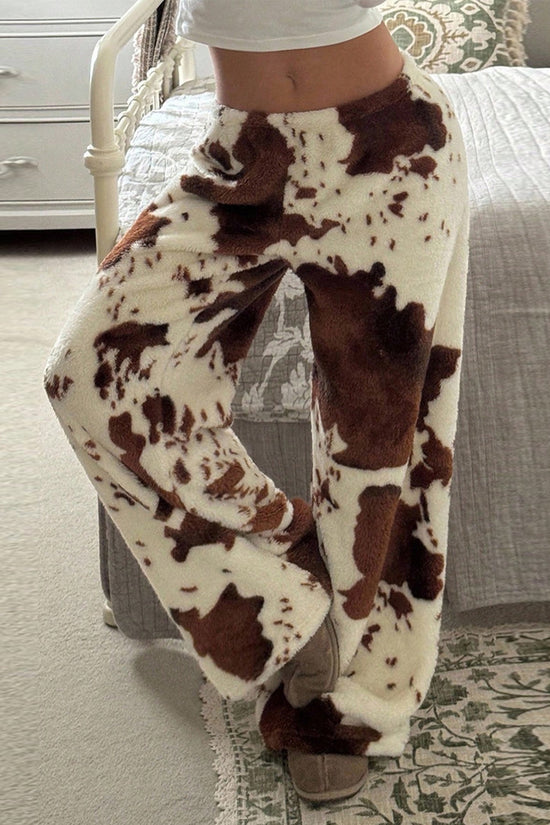 Leopard Print Casual Pants