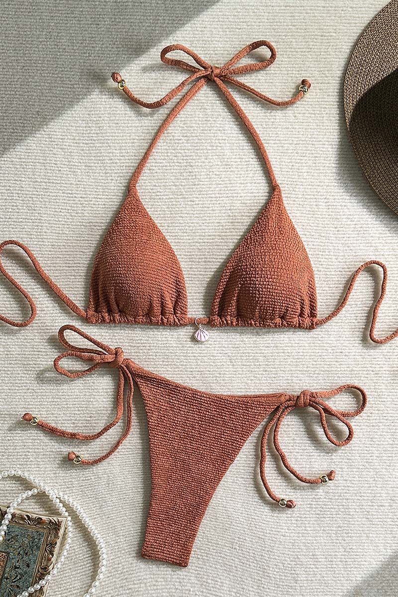 Glamorous Tie-Front Bikini Set