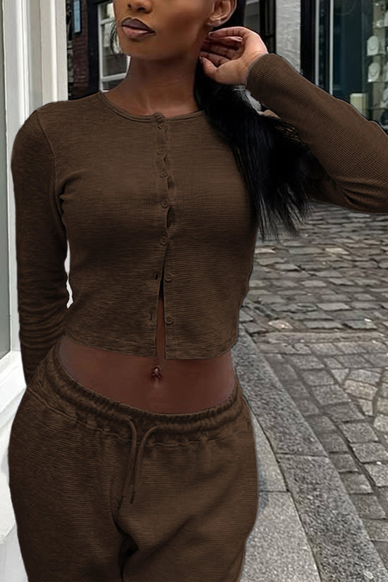 Long Sleeve Casual Pants Set
