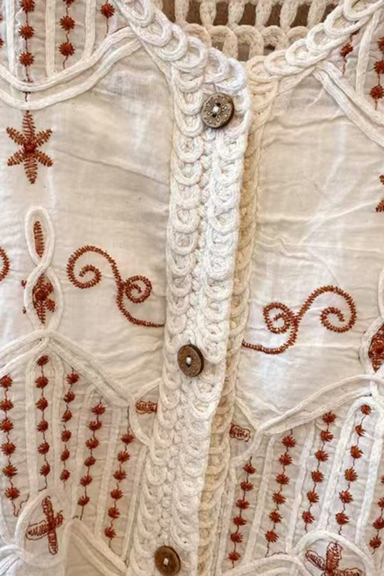 Floral Pattern Sweater Vest