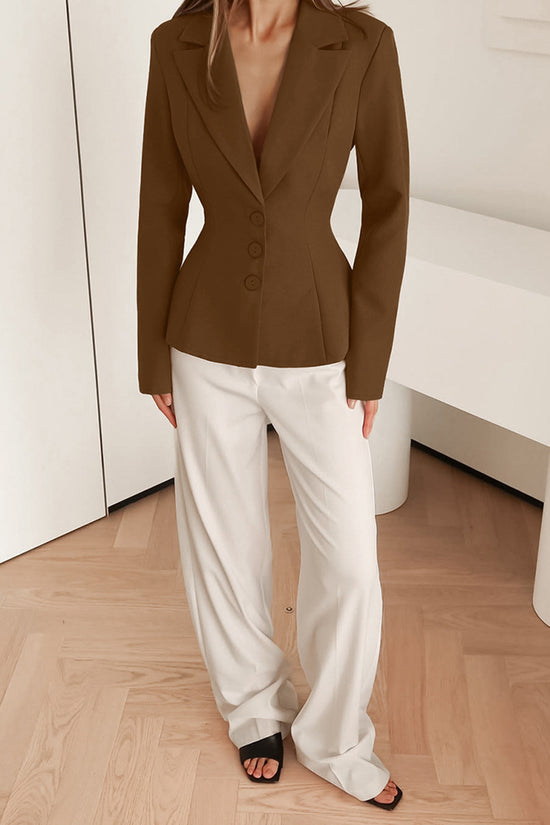 Tailored Fit Button-Down Blazer