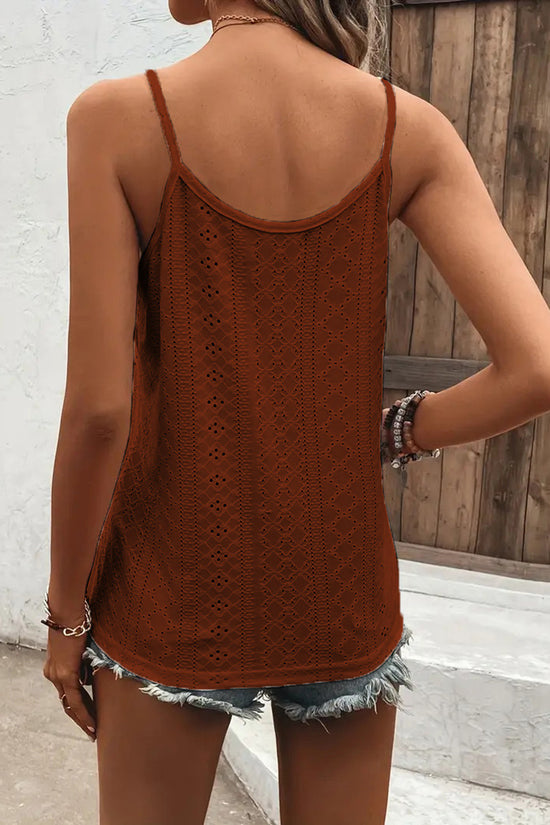 Scallop Edge Sleeveless Tank