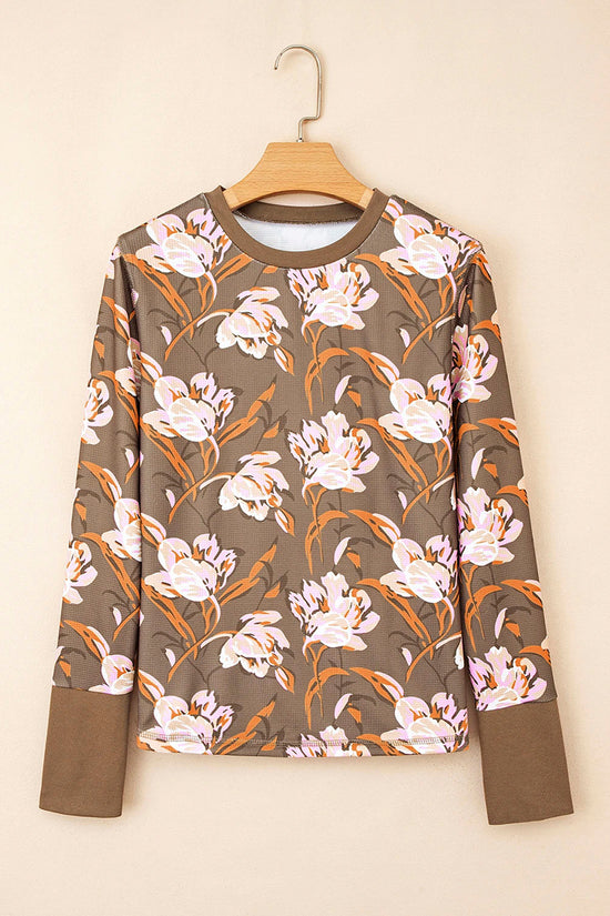 Floral Print Long Sleeve Top