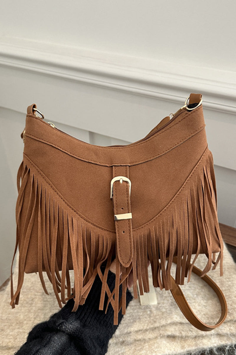Chain Accent Shoulder Bag