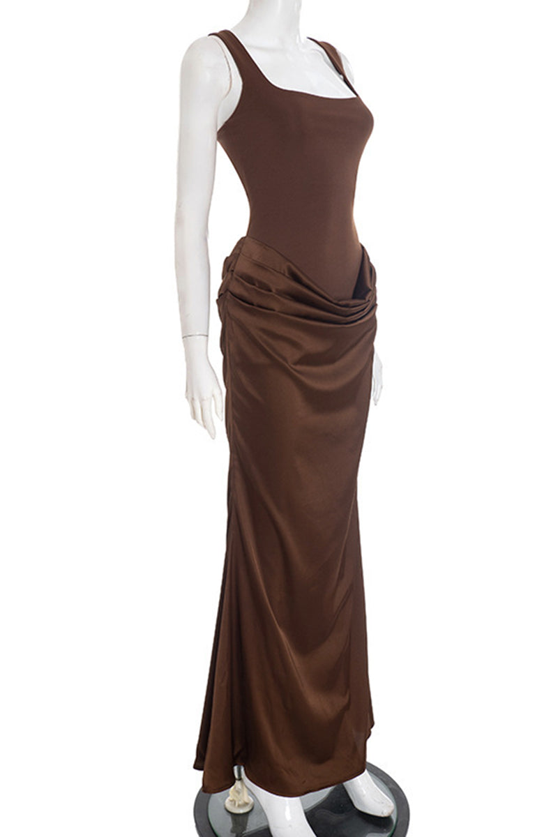 Sleek Sleeveless Bodycon Maxi Dress