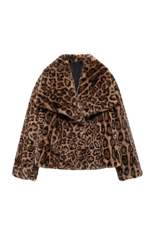 Bold Leopard Print Coat