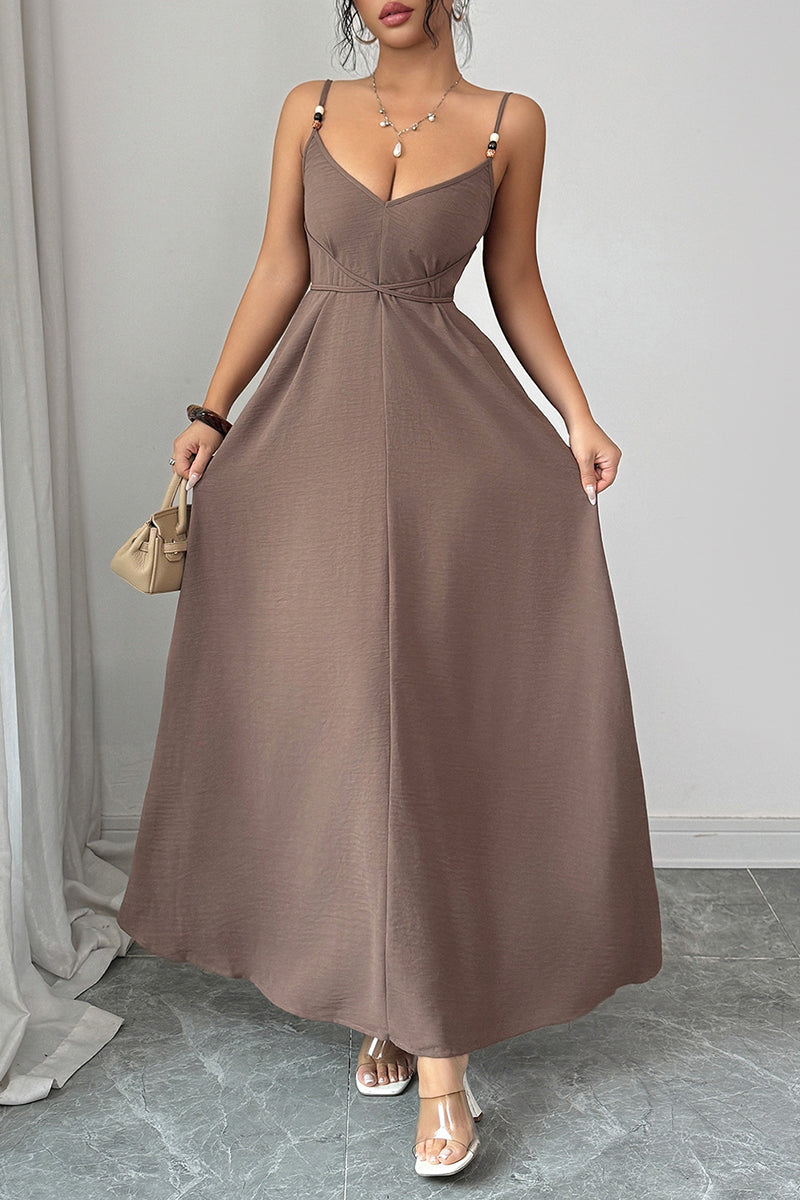 Elegant Maxi Sleeveless Casual Dress