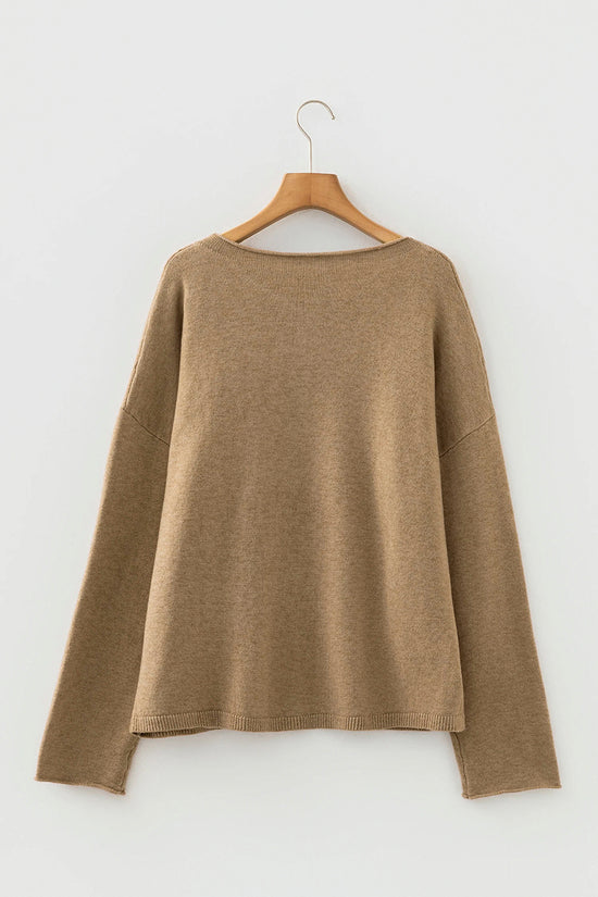 Contrast Frilled Lace Trim Loose Cardigan