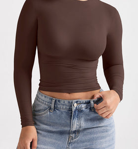 Long Sleeve Fitted T-Shirt