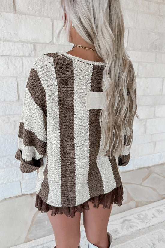 Striped Oversized Knit Sweater