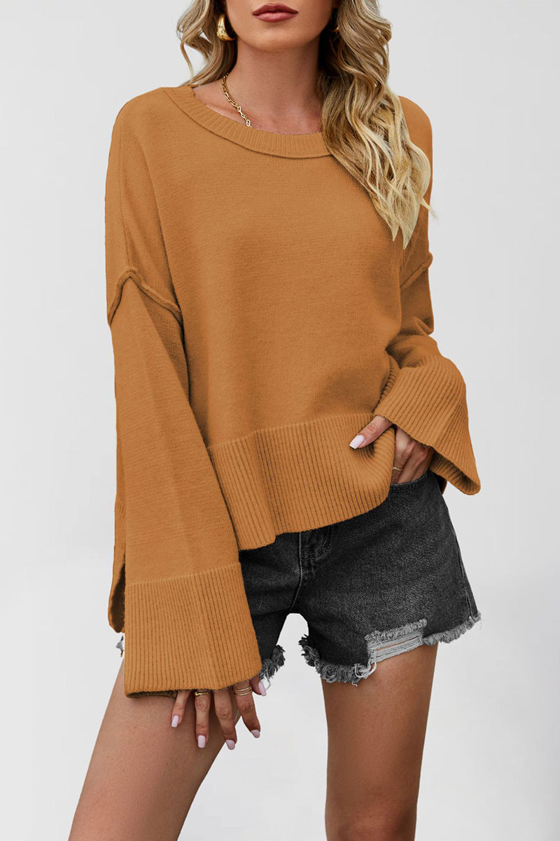 Relaxed Fit Long Sleeve Sweater