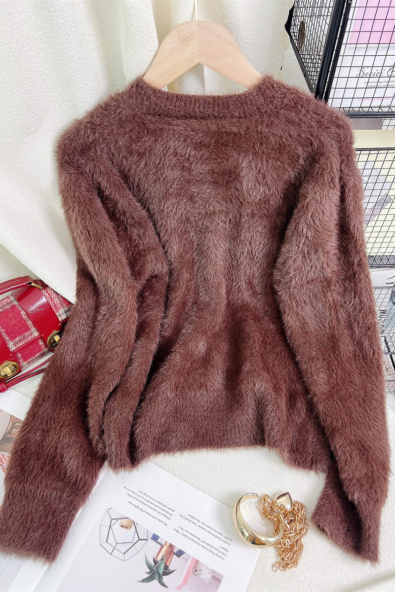 Cozy Button-Embellished Cardigan