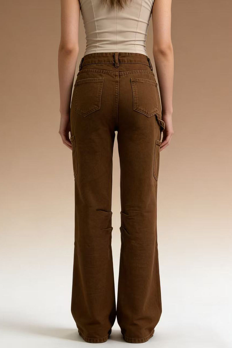 Classic High-Waist Straight Jeans