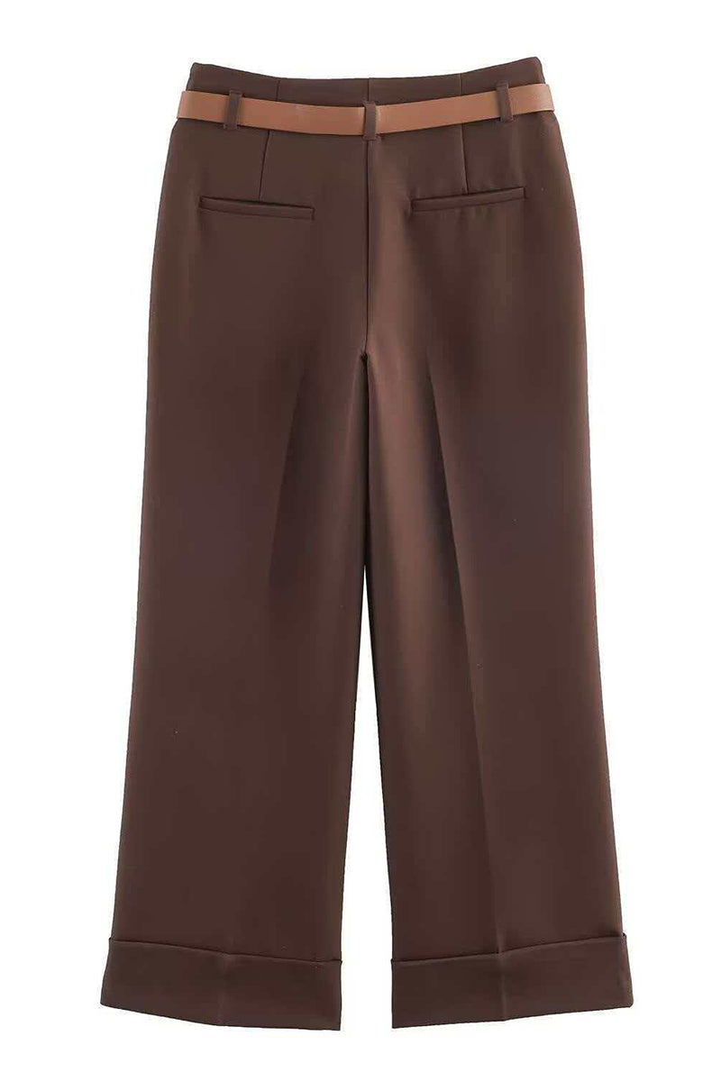 Wide-Leg Casual Pants