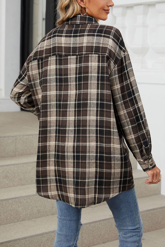 Plaid Button Down Long Sleeve Shirt