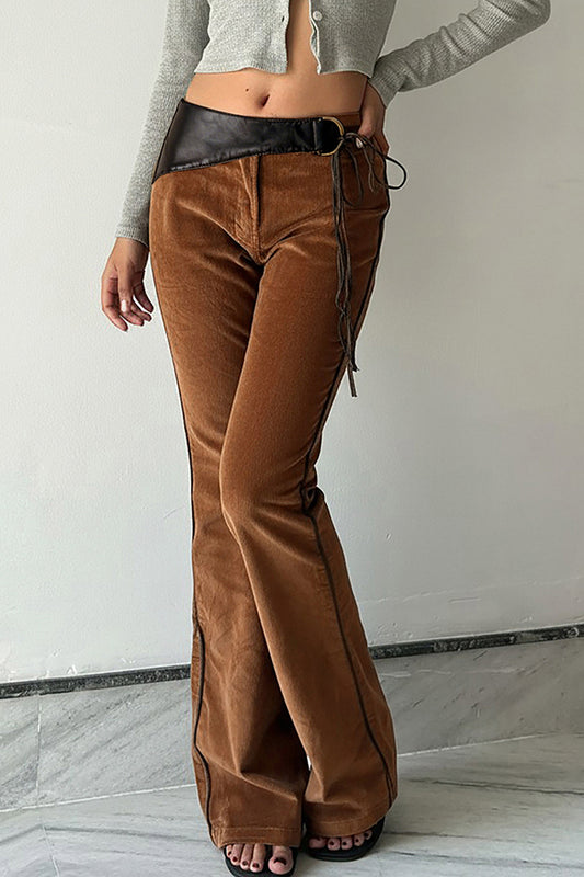 Asymmetrical Wrap Casual Pants