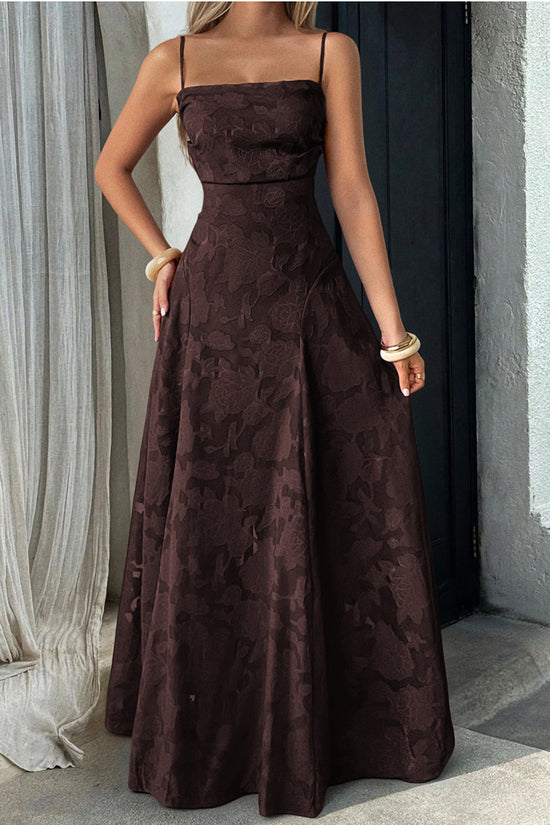 Textured Sleeveless Maxi Dress