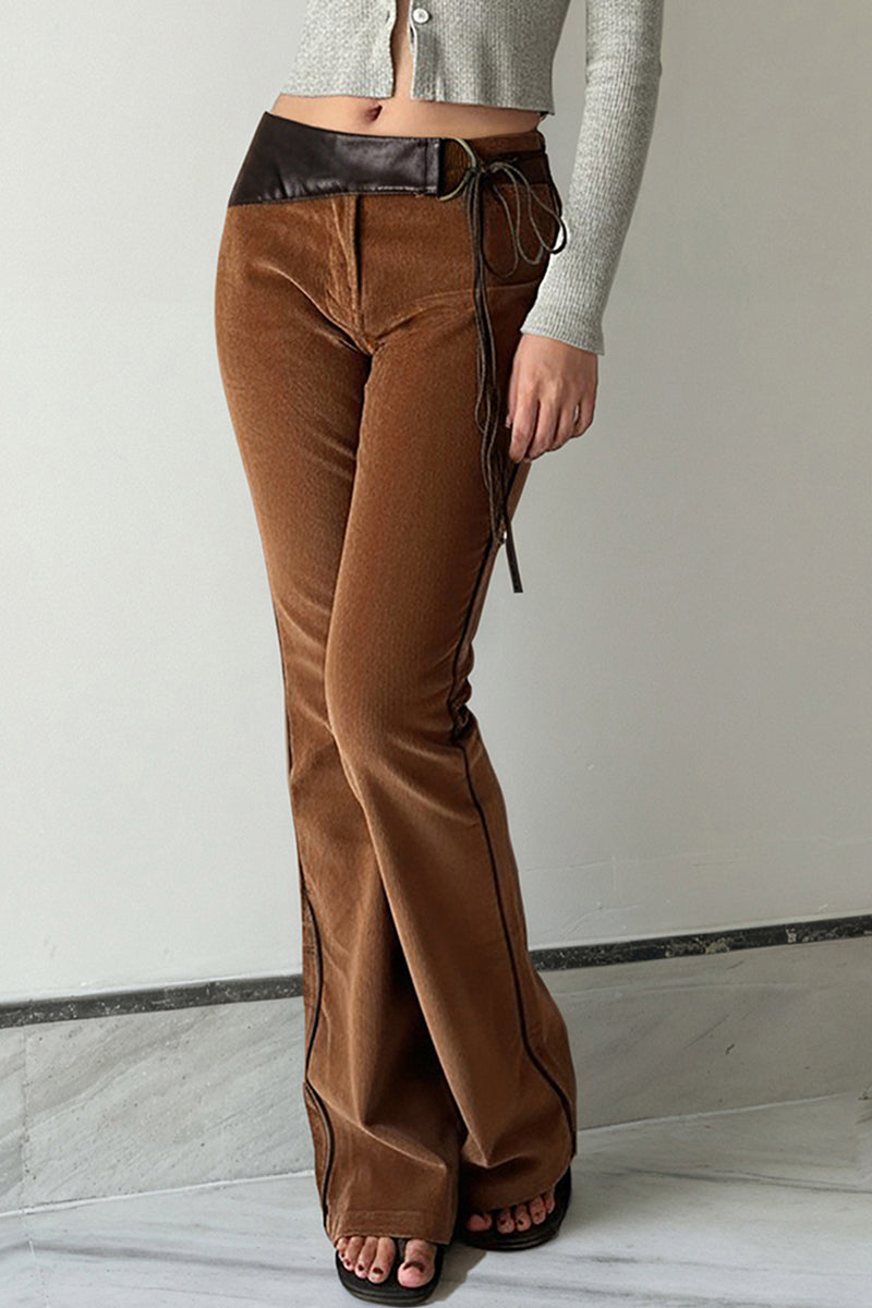 Asymmetrical Wrap Casual Pants