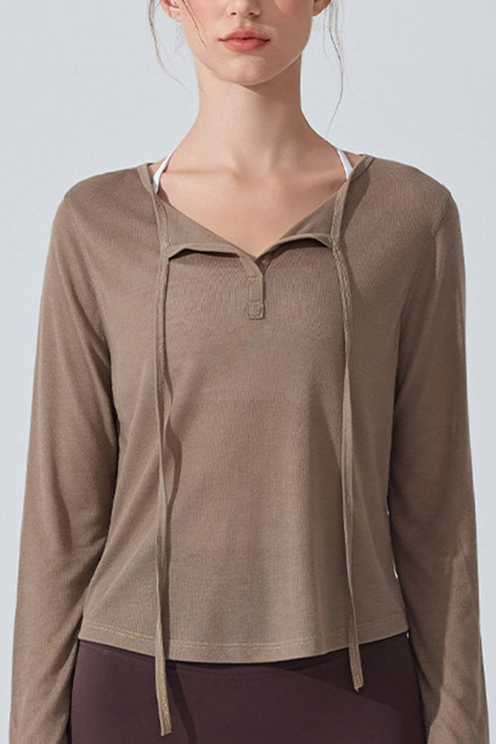 Lightweight Tie Detail Pullover Top