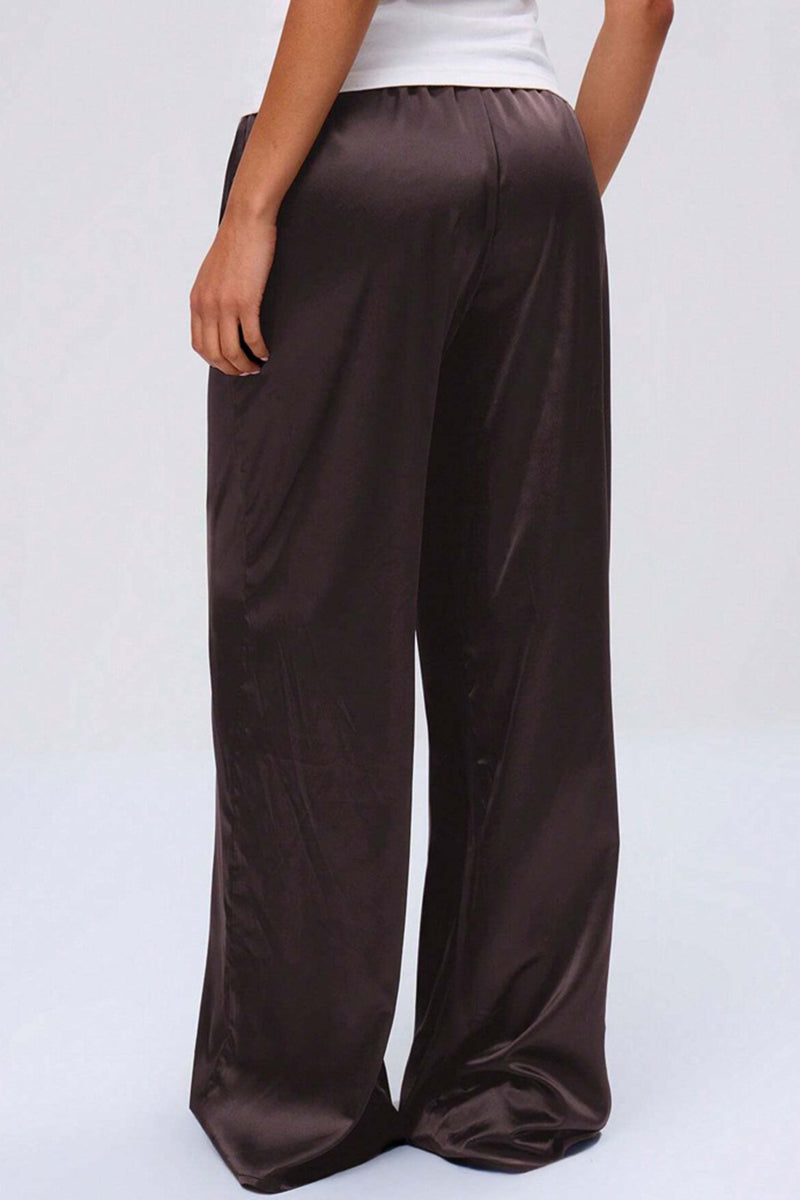 Relaxed Fit Drawstring Casual Pants