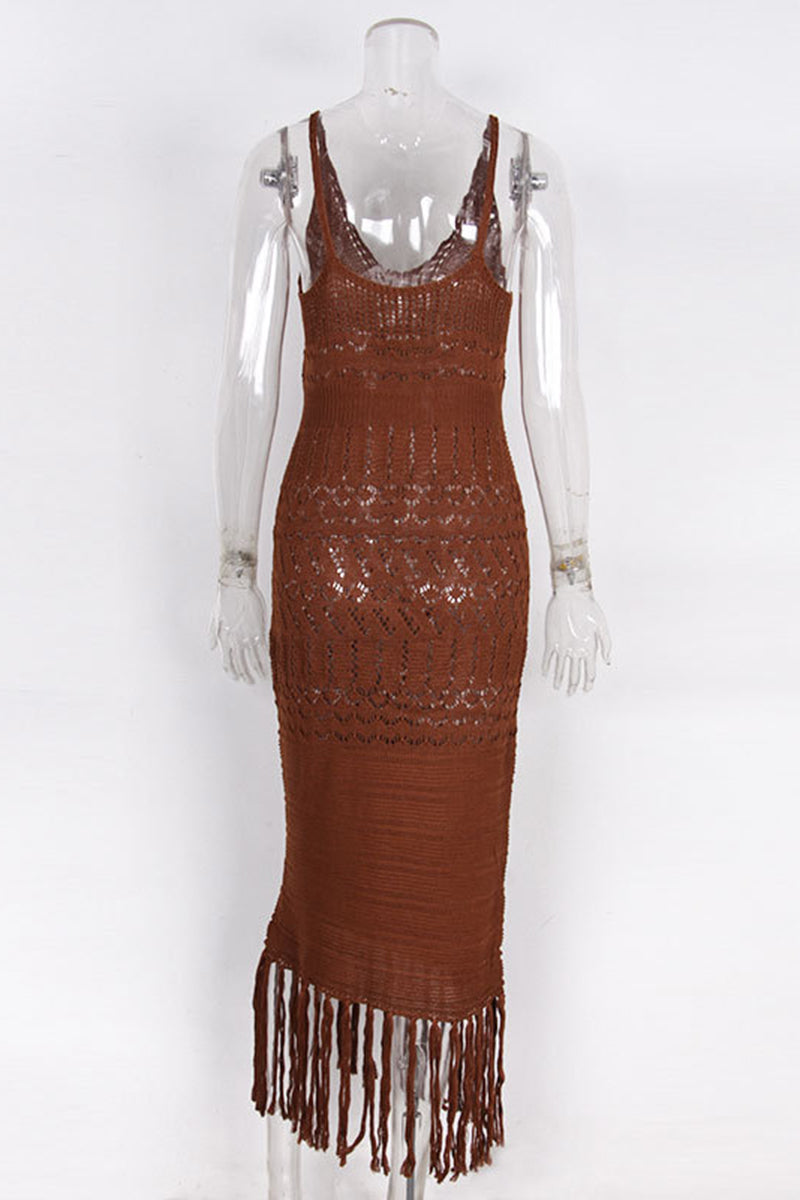 Elegant Crochet Cover-Up Dress