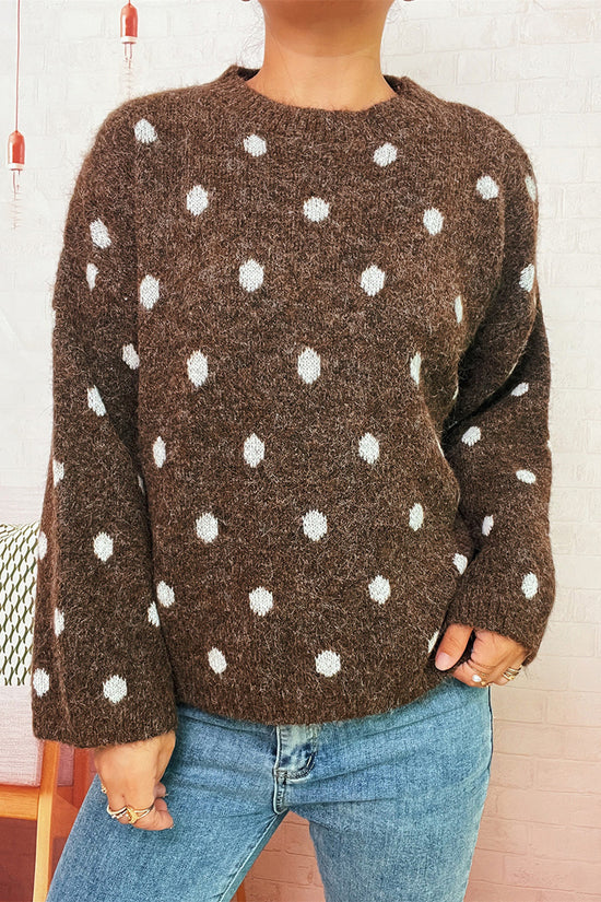 Polka Dot Oversized Sweater