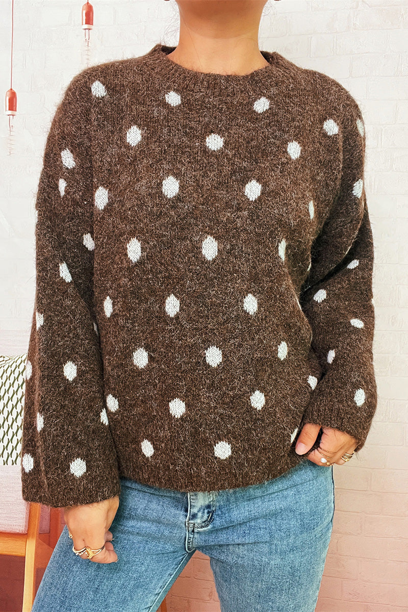 Polka Dot Oversized Sweater