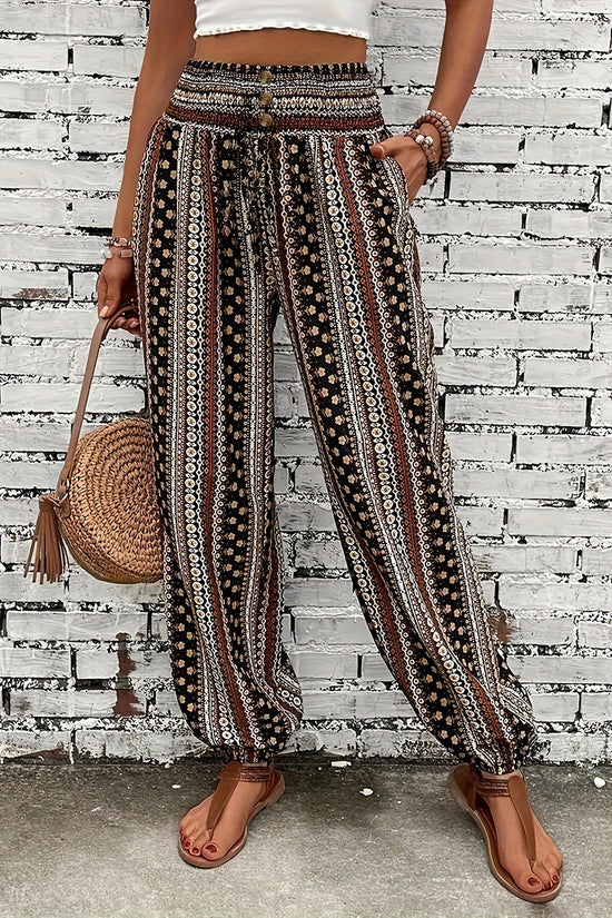Boho Stripe Casual Pants