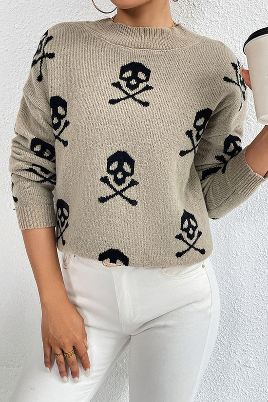 Cozy Mushroom Pattern Sweater