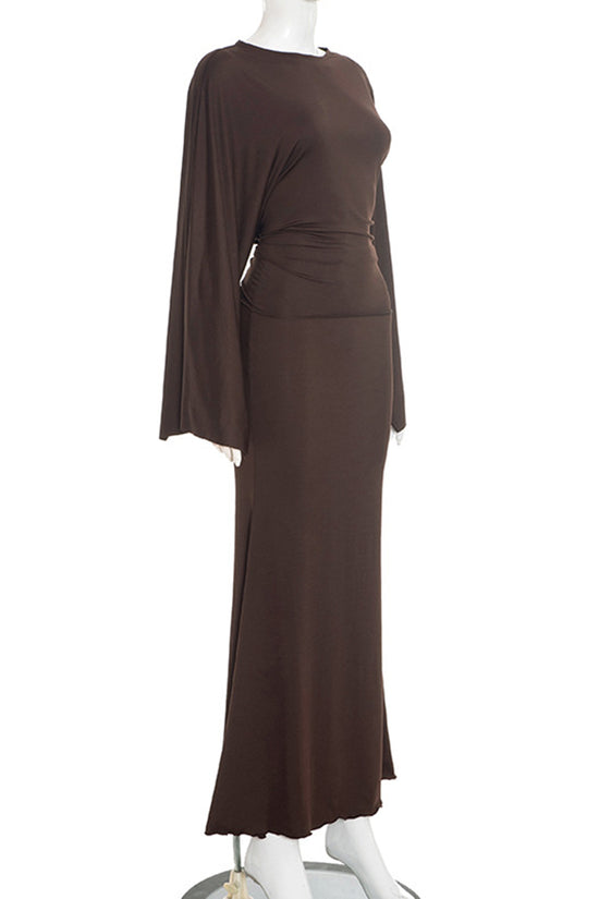Elegant Long Sleeve Skirt Set