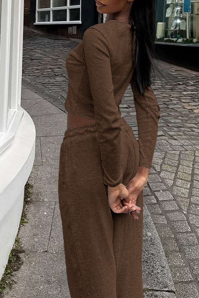 Long Sleeve Casual Pants Set