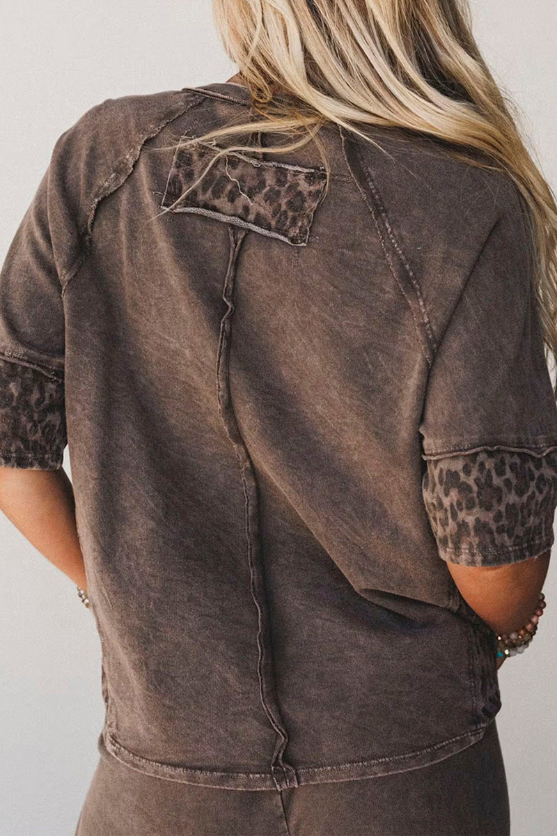 Star Patterned Casual T-Shirt