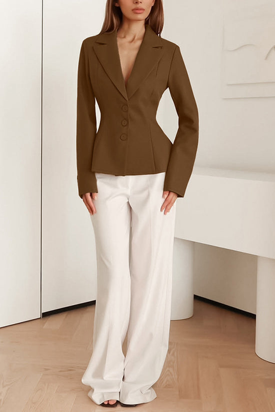 Tailored Fit Button-Down Blazer