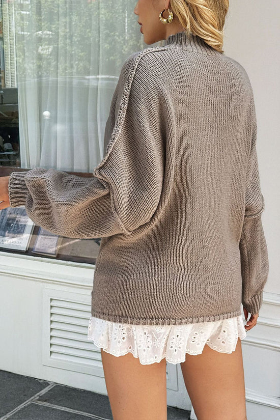 Cozy Mock Neck Knit Sweater