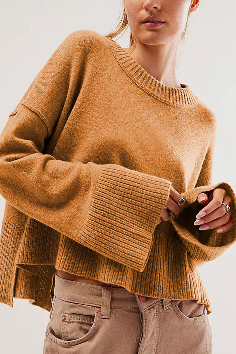 Flare Sleeve Cozy Knit Sweater